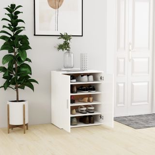 Тумба для обуви, белая, 60 x 35 x 70 см, искусственное дерево