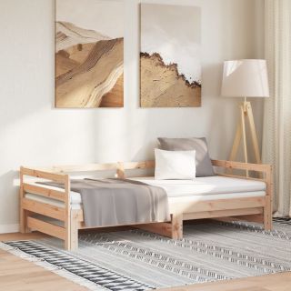 väljatõmmatav päevavoodi, männipuit 2x(90x200) cm