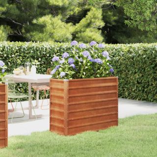 taimekast, rooste, 100x40x77 cm, Corten-teras