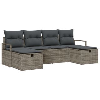 6-osaline aia sohva komplekt padjadega hall polü rattan,2-kohaline aia sohva hoiuga & padjadega hall polü rattan