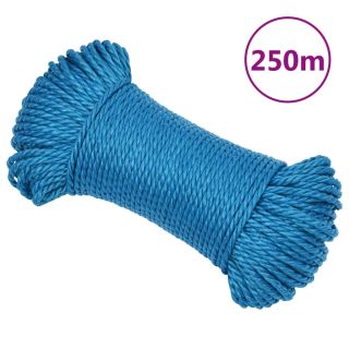 рабочая веревка, синяя, 3 мм, 250 м, полипропилен