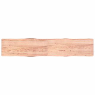 lauaplaat, helepruun, 200x40x(2-6) cm, töödeldud täispuit