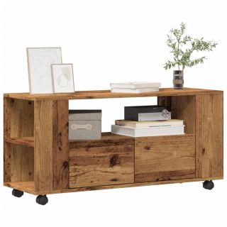 ratastega telerikapp Vana puit 102x34,5x43 cm insenerpuit