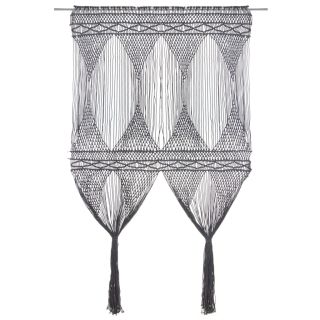 makrameekardin, antratsiithall, 140 x 240 cm puuvill