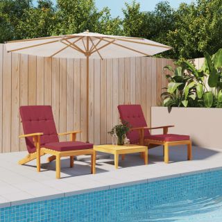 terrassitooli istmepadjad 2 tk, veinipunane, oxford kangas
