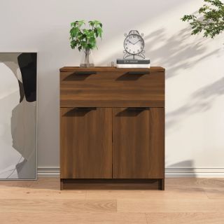 puhvetkapp, pruun tamm, 60 x 30 x 70 cm, tehispuit