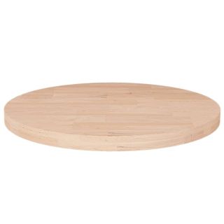 ümmargune lauaplaat, Ø30 x 2,5 cm, töötlemata tammepuit