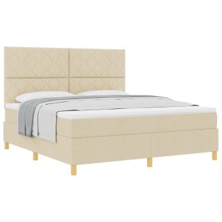 Box Spring Voodi Madrats Kreemjas Super King Kangas