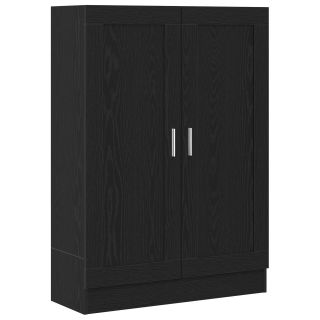 Must Tamm Raamatukapp 82,5x30,5x115 cm Töödeldud Puit