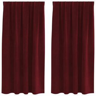 Mustad Tuled Kardinad Ülemise Lindiga 2 tk Burgundiapunane Samet