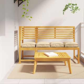 Pallet padjad istekohtadele 4 tk Beež 40x40x8 cm Oxfordi kangas