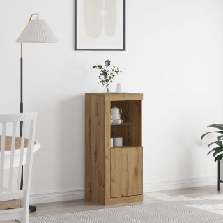 Seif LED-valgustitega Artisan Oak 41x37x100 cm