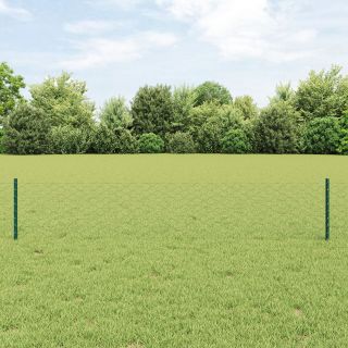 Aedposti 5 tk U-kanal Roheline 40 cm Teras,Kuusnurga Aed Roheline 0.4x10 m Teras