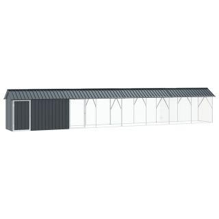 Linnupuur koos laiendusega Anthracite 112x838x141 cm Teras