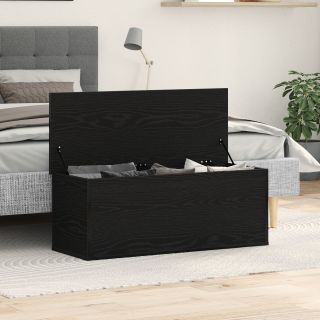 Musta Tamme Ladustamis Karp 102x35x35 cm Tehispuidust