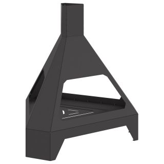 Kaminaga Fire Pit Must 50x43x52 cm Teras