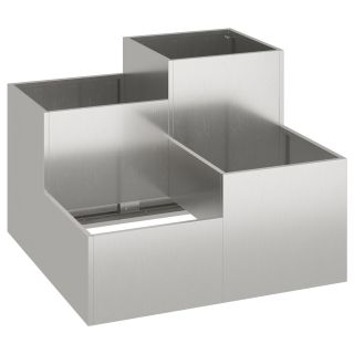 Aedadekt 80x80x60 cm Roostevaba teras