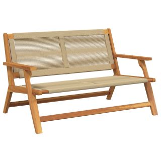 Aiamööbel Beige 76x122x73 cm Tugev Akaatsiapuit