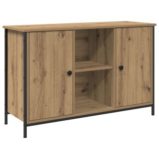 TV kapp Must Tamme 101x35x65 cm Töödeldud Puit ja Teras