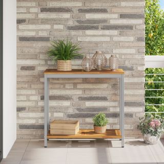 Välisalus Naturaalne ja Hall 35x80x75 cm Tootest Puit ja Teras