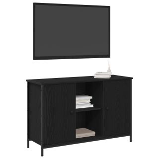 TV kapp Must tamm 101x35x65 cm Tehispuit ja teras