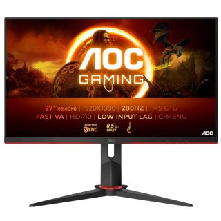 LCD Monitor|AOC|27G2ZN3|27|Gaming|Panel VA|1920x1080|16:9|280 Hz|Matte|1 ms|Speakers|Tilt|Colour Black|27G2ZN3/BK