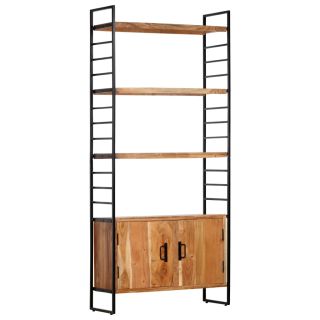 Книжный шкаф с 4 полками 80 x 30 x 180 см, акация