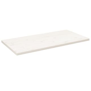lauaplaat, valge, 110 x 60 x 2,5 cm, männipuit, ristkülik