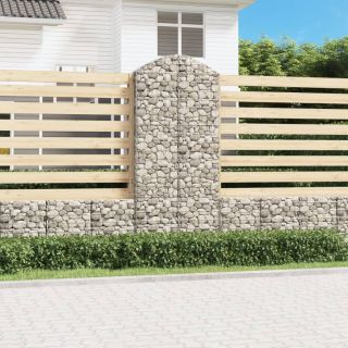 kaarekujuline gabioonkorv, 100x30x220/240 cm, tsingitud raud