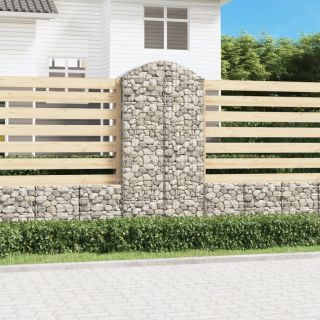 kaarekujuline gabioonkorv, 100x50x200/220 cm, tsingitud raud