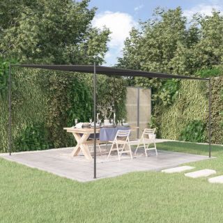varikatus, antratsiithall, 4x4 m 180 g/m², kangas ja teras