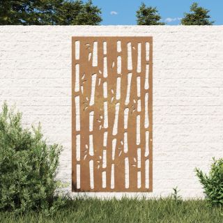 aia seinakaunistus, 105x55 cm, Corteni teras, bambuse disain