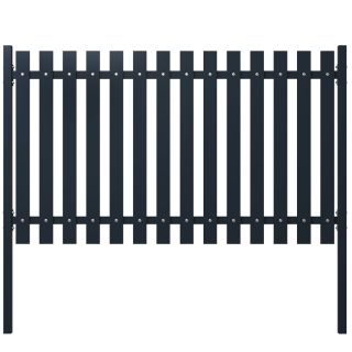 Садовая панель, антрацитово-серая, 174,5 x 100 см, сталь с порошковым покрытием