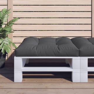 Подушка для сиденья из европоддона, черная, 70x70x12 см, ткань
