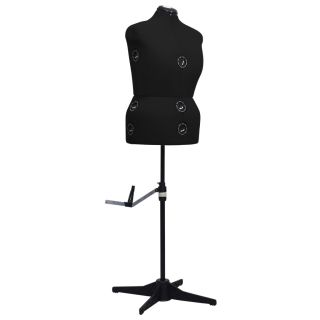 reguleeritav kleidimannekeen, naine, must, L, suurus 44-50