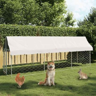 katusega koeraaed, 400 x 100 x 150 cm