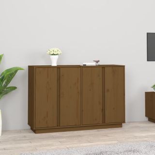 puhvetkapp, meepruun, 120 x 35 x 80 cm, männipuit