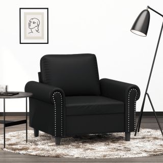 tugitool, must, 60 cm, kunstnahk
