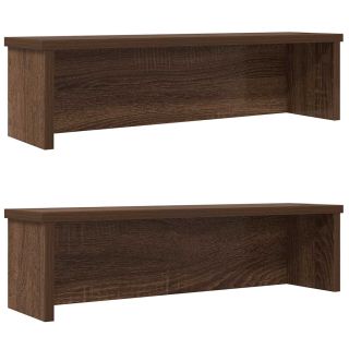 köögiriiulid virnastatavad 2 tk, pruun tamm, 50x15x16 cm