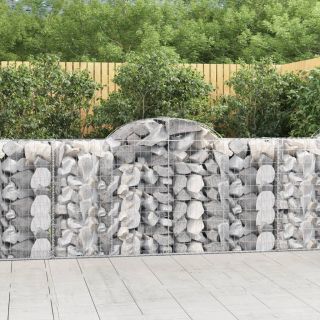 kaarekujuline gabioonkorv, 200x50x100/120 cm, tsingitud raud