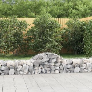 kaarekujuline gabioonkorv, 200x50x40/60 cm, tsingitud raud