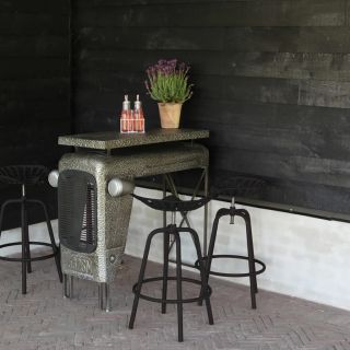 Esschert Design барный стул трактор, черный
