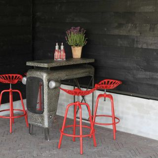 Табурет барный Esschert Design трактор, красный