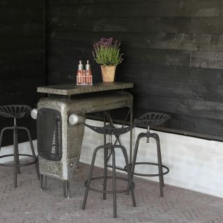 Esschert Design барный стул трактор, серый