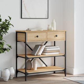 konsoollaud, Sonoma tamm, 75x34,5x75 cm, tehispuit