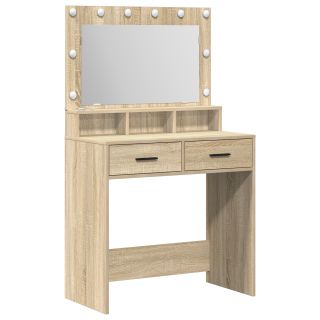 Tualettlaud LED Valgusega Sonoma Tamme 79x41x135 cm