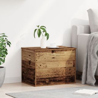 Ladustamiskarp kaanega vanast puidust 60x42x46 cm Töödeldud puit