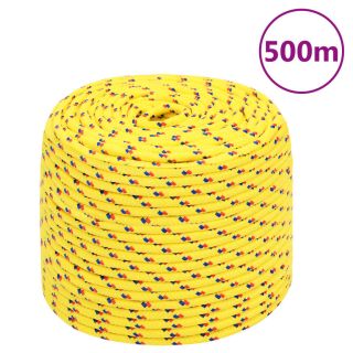 лодочный канат, желтый, 8 мм, 500 м, полипропилен
