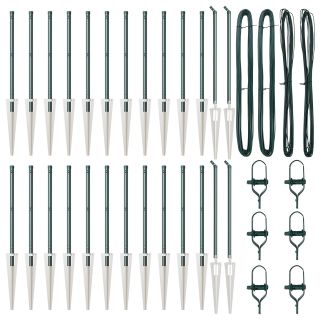 Aedapostid kinnitusnurgaga 26 tk Ø32 mm 60 cm Galvaniseeritud teras