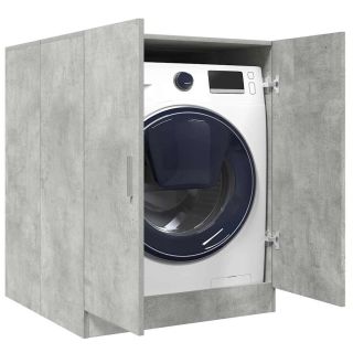 тумба под стиральную машину, бетонно-серый, 70,5x71,5x91,5 см